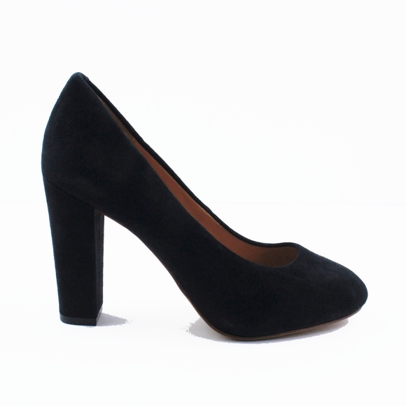 New JCREW Black Olive suede pumps - Picture 2 of 5